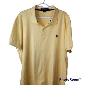 U.S. Polo Assn. Luxury‎ Feel Mens XL Yellow Polo Shirt